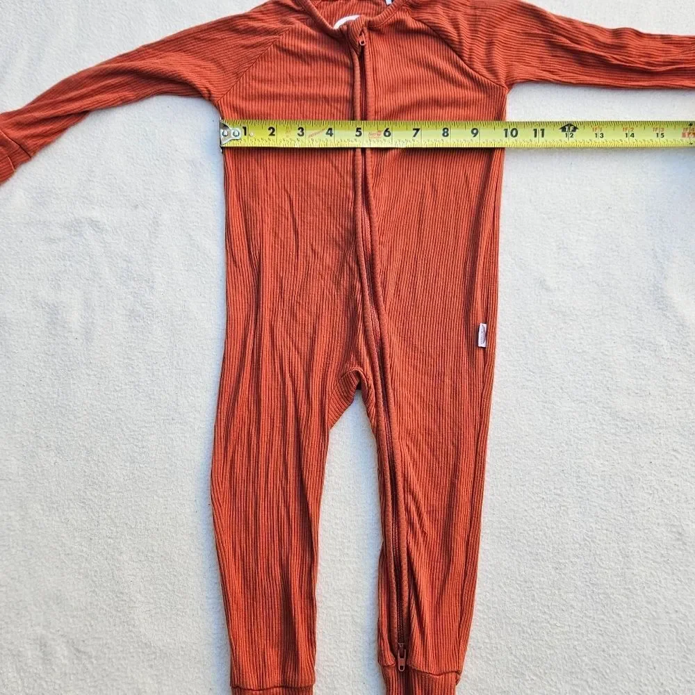 Brixton Phoenix Rust Bamboo Zip Romper 12-18M